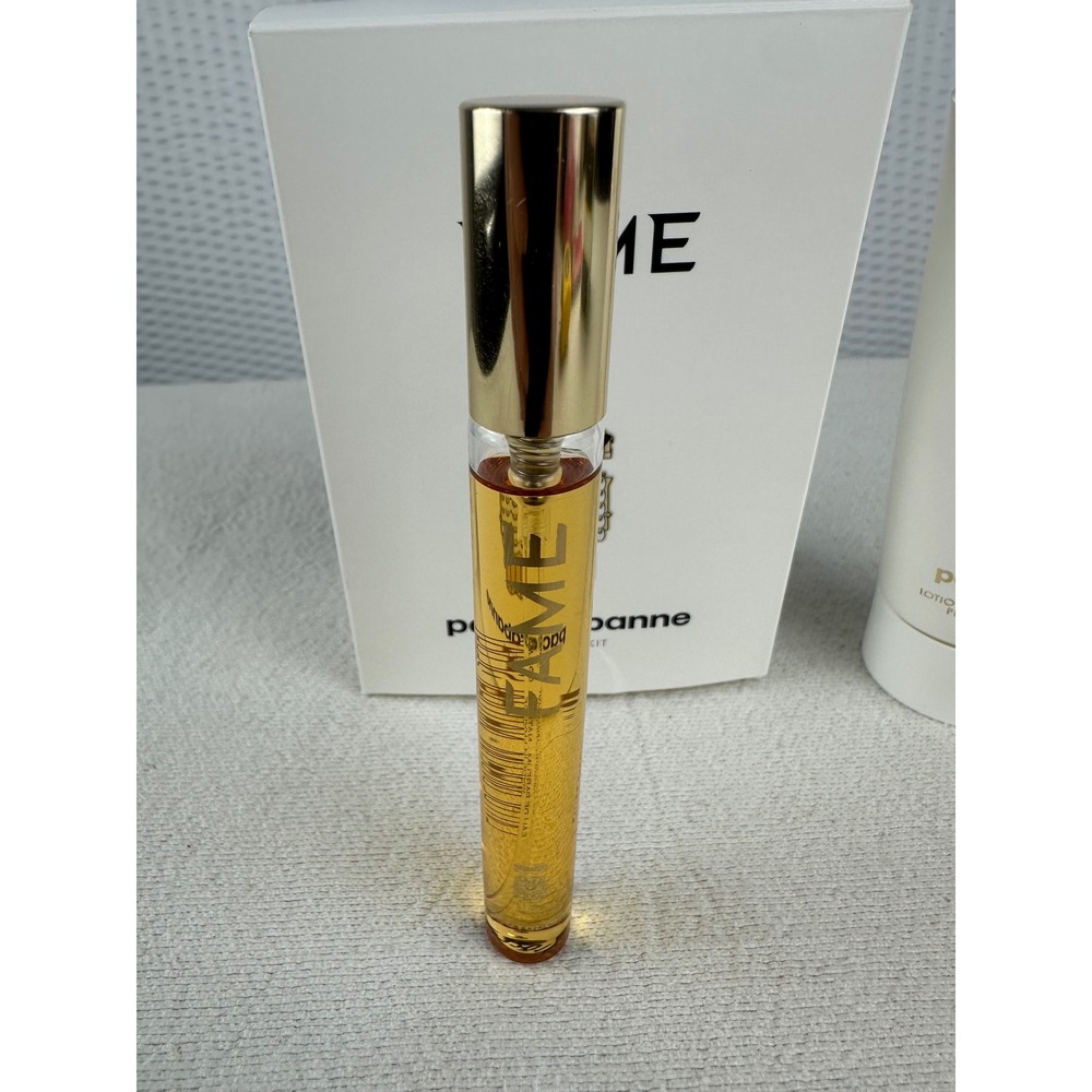 Paco Rabanne FAME EDP Travel Spray 10ml + Lotion 75ml‎ & Pouch 3-PC Set New Gift - Picture 3 of 8